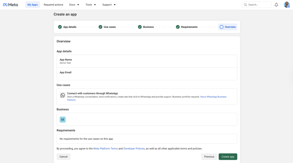 WhatsApp connect to Facebook page